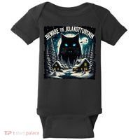 Christmas Norse Beware The Jolakotturinn Yule Cat Icelandic Baby Bodysuit thumb 0