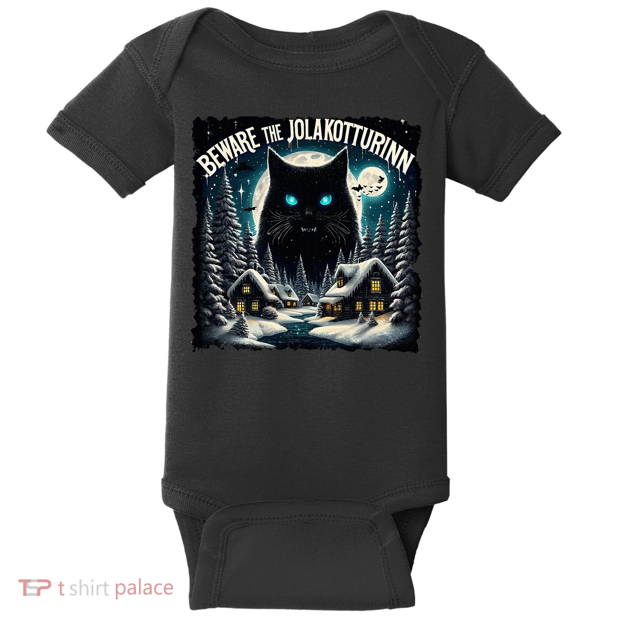 Christmas Norse Beware The Jolakotturinn Yule Cat Icelandic Baby Bodysuit