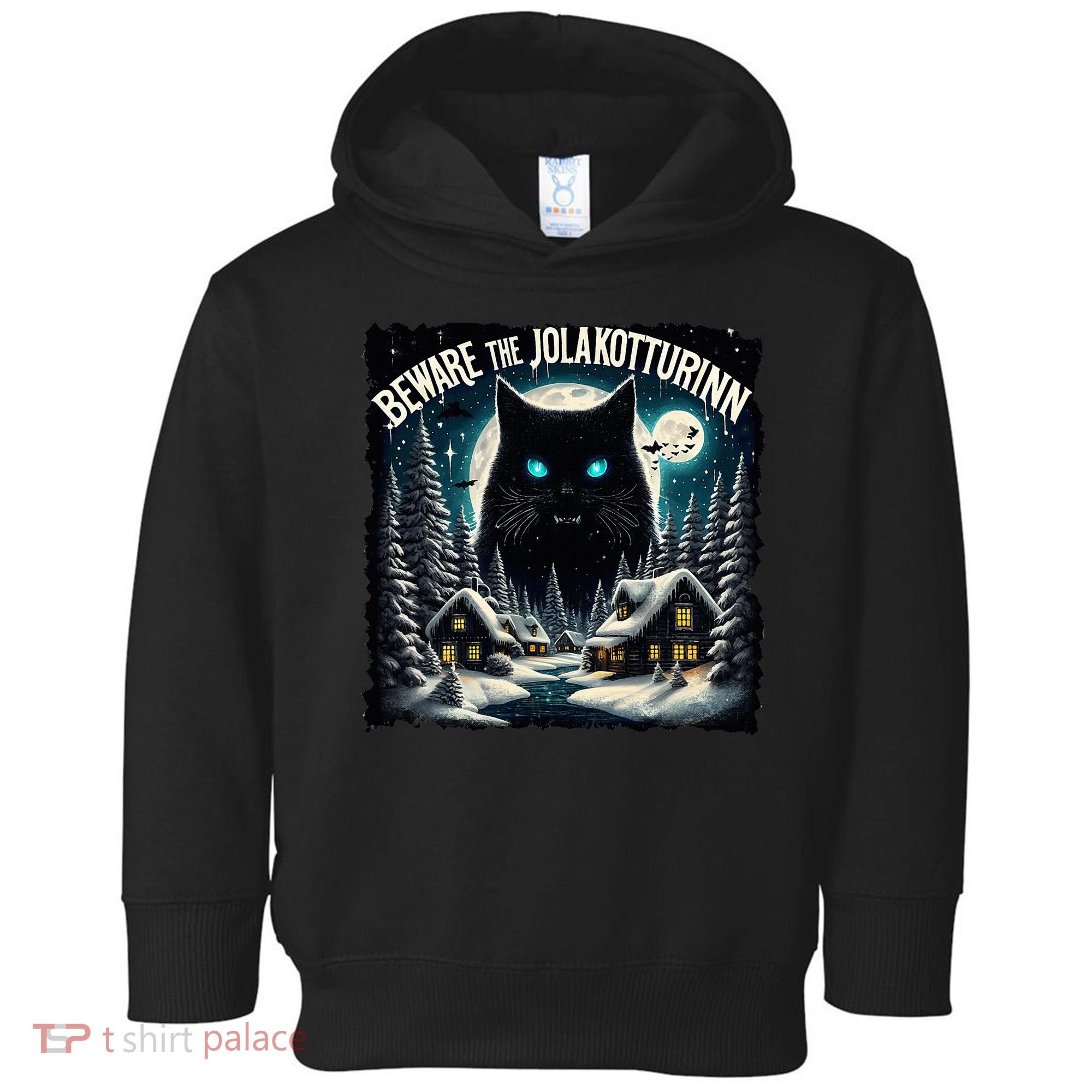 Christmas Norse Beware The Jolakotturinn Yule Cat Icelandic Toddler Hoodie