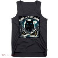Christmas Norse Beware The Jolakotturinn Yule Cat Icelandic Tank Top thumb 0