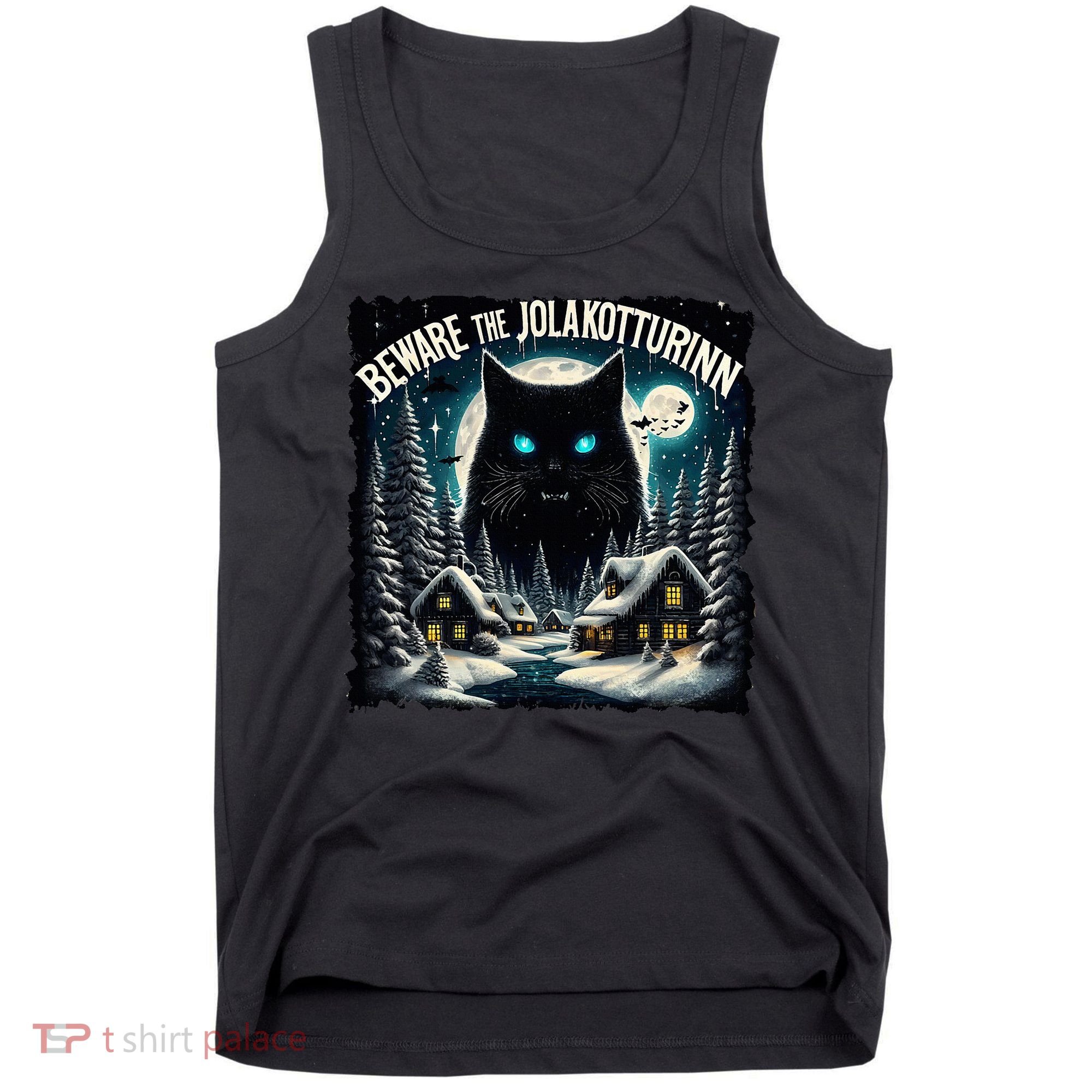 Christmas Norse Beware The Jolakotturinn Yule Cat Icelandic Tank Top