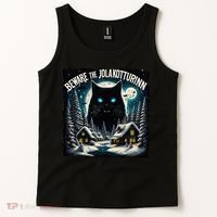 Christmas Norse Beware The Jolakotturinn Yule Cat Icelandic Tank Top thumb 2