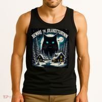 Christmas Norse Beware The Jolakotturinn Yule Cat Icelandic Tank Top thumb 3
