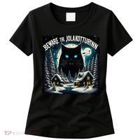 Christmas Norse Beware The Jolakotturinn Yule Cat Icelandic Women's T-Shirt thumb 0