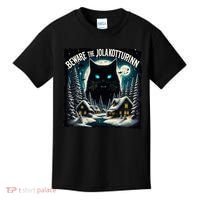 Christmas Norse Beware The Jolakotturinn Yule Cat Icelandic Kids T-Shirt thumb 0
