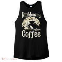 Cute Nightmare Before Coffee Halloween Funny Mug Gift Ladies PosiCharge Tri-Blend Wicking Tank thumb 0