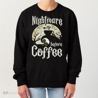 Cute Nightmare Before Coffee Halloween Funny Mug Gift Women's Sweatshirt thumb 0