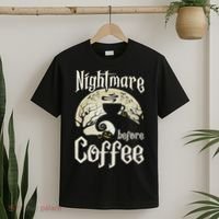 Cute Nightmare Before Coffee Halloween Funny Mug Gift T-Shirt thumb 2