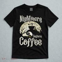 Cute Nightmare Before Coffee Halloween Funny Mug Gift T-Shirt thumb 5