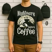 Cute Nightmare Before Coffee Halloween Funny Mug Gift T-Shirt thumb 6