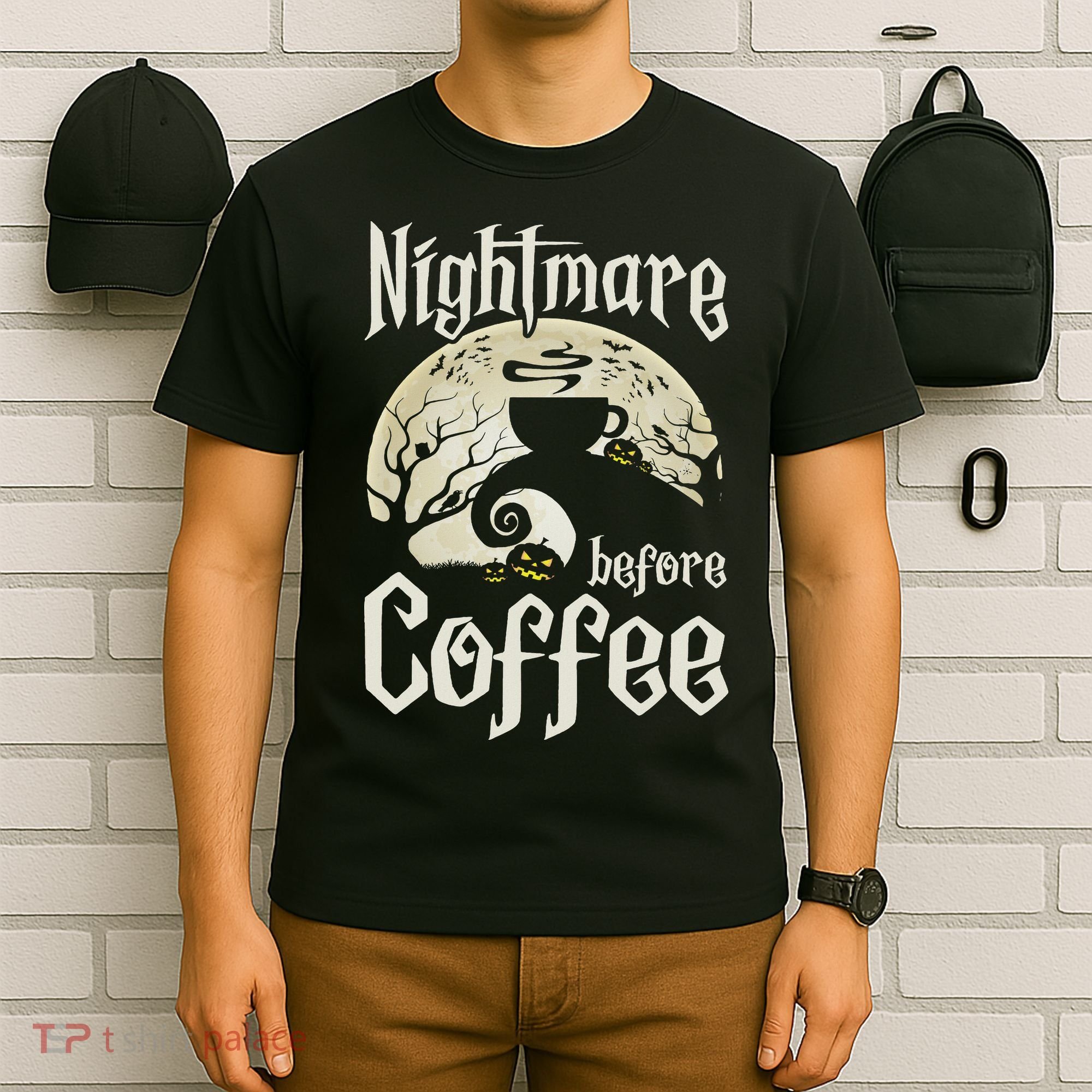 Cute Nightmare Before Coffee Halloween Funny Mug Gift T-Shirt