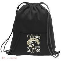 Cute Nightmare Before Coffee Halloween Funny Mug Gift Sweatshirt Cinch Pack Bag thumb 0