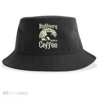 Cute Nightmare Before Coffee Halloween Funny Mug Gift Sustainable Bucket Hat thumb 0