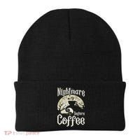 Cute Nightmare Before Coffee Halloween Funny Mug Gift Beanie thumb 0