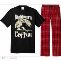 Cute Nightmare Before Coffee Halloween Funny Mug Gift Pajama Set thumb 0