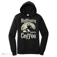 Cute Nightmare Before Coffee Halloween Funny Mug Gift Women's Hoodie thumb 0