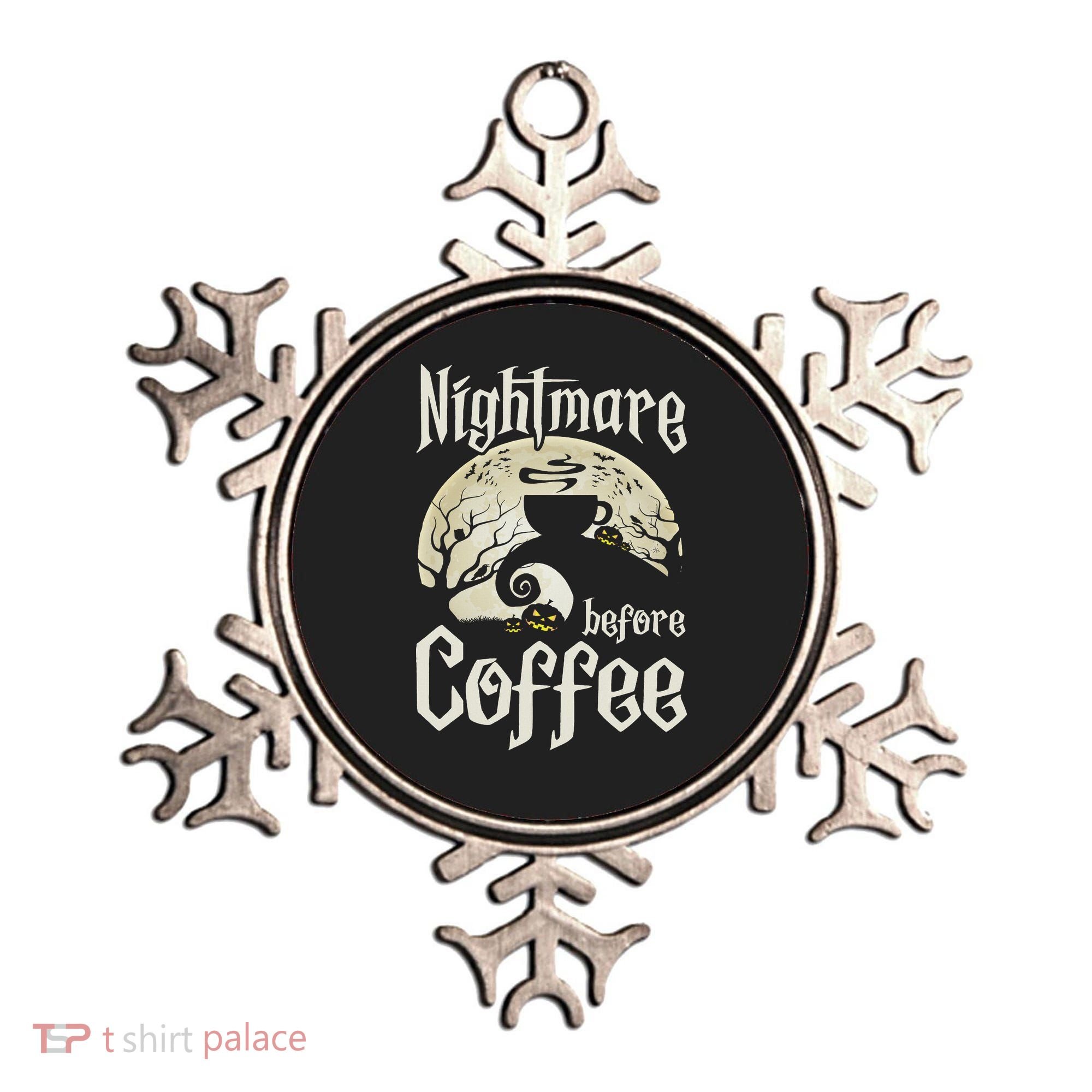 Cute Nightmare Before Coffee Halloween Funny Mug Gift Ornament