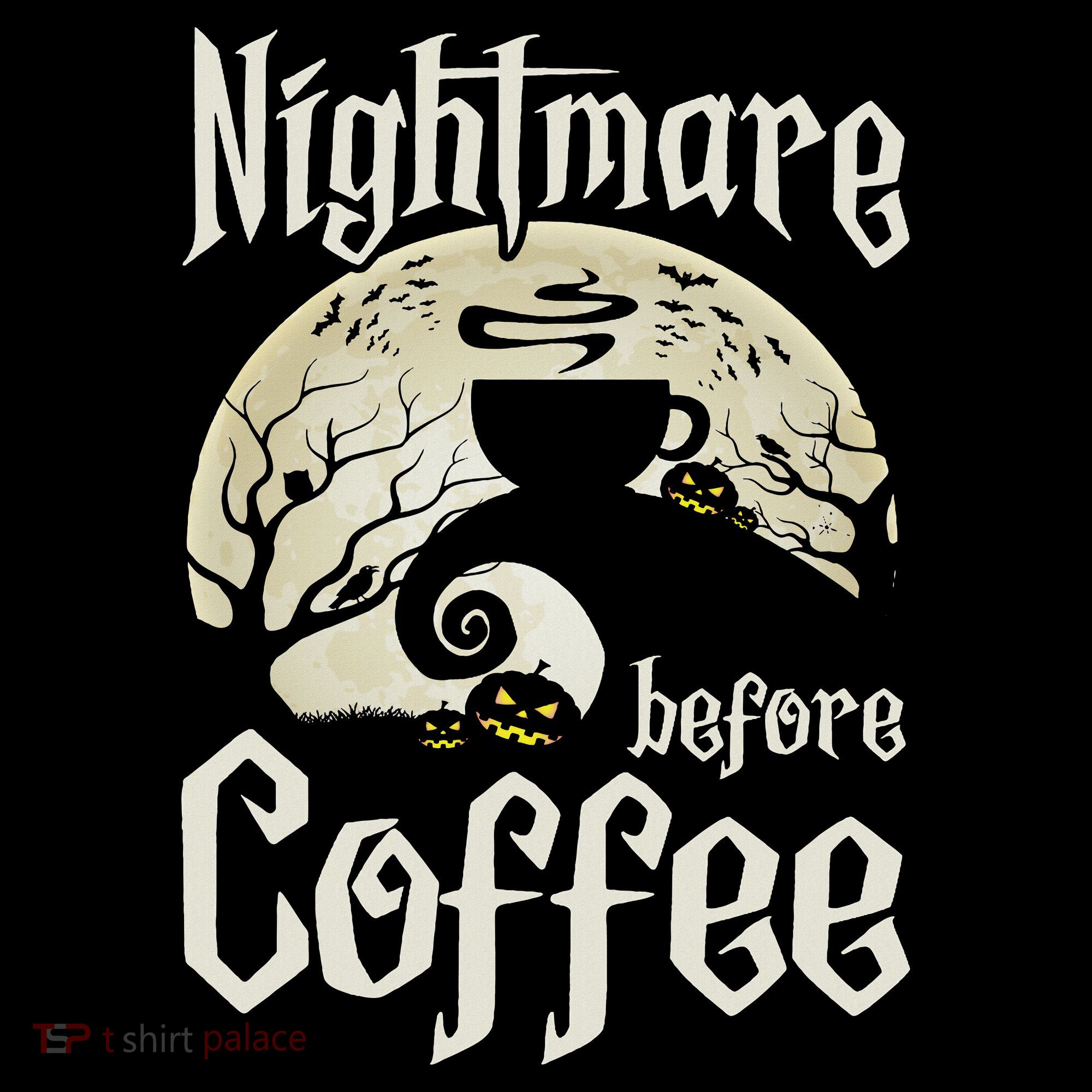 Cute Nightmare Before Coffee Halloween Funny Mug Gift Ornament