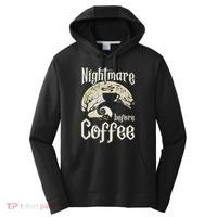 Cute Nightmare Before Coffee Halloween Funny Mug Gift Performance Fleece Hoodie thumb 0