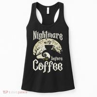 Cute Nightmare Before Coffee Halloween Funny Mug Gift Women's Tank Top thumb 0