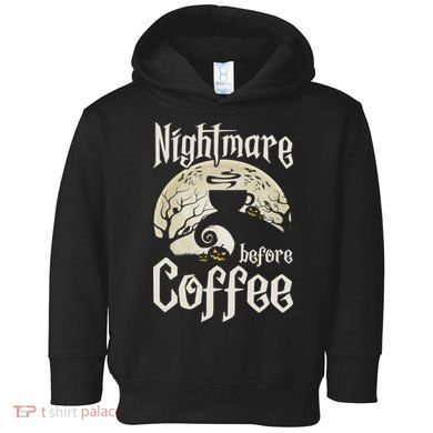 Cute Nightmare Before Coffee Halloween Funny Mug Gift Toddler Hoodie