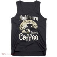 Cute Nightmare Before Coffee Halloween Funny Mug Gift Tank Top thumb 0