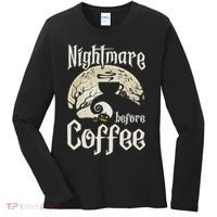 Cute Nightmare Before Coffee Halloween Funny Mug Gift Women's Long Sleeve Shirt thumb 0