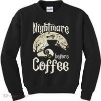 Cute Nightmare Before Coffee Halloween Funny Mug Gift Kids Sweatshirt thumb 0