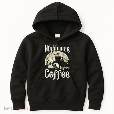 Cute Nightmare Before Coffee Halloween Funny Mug Gift Kids Hoodie