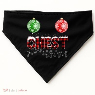 Chest Nuts Christmas Matching Couple Chestnuts USA-Made Doggie Bandana