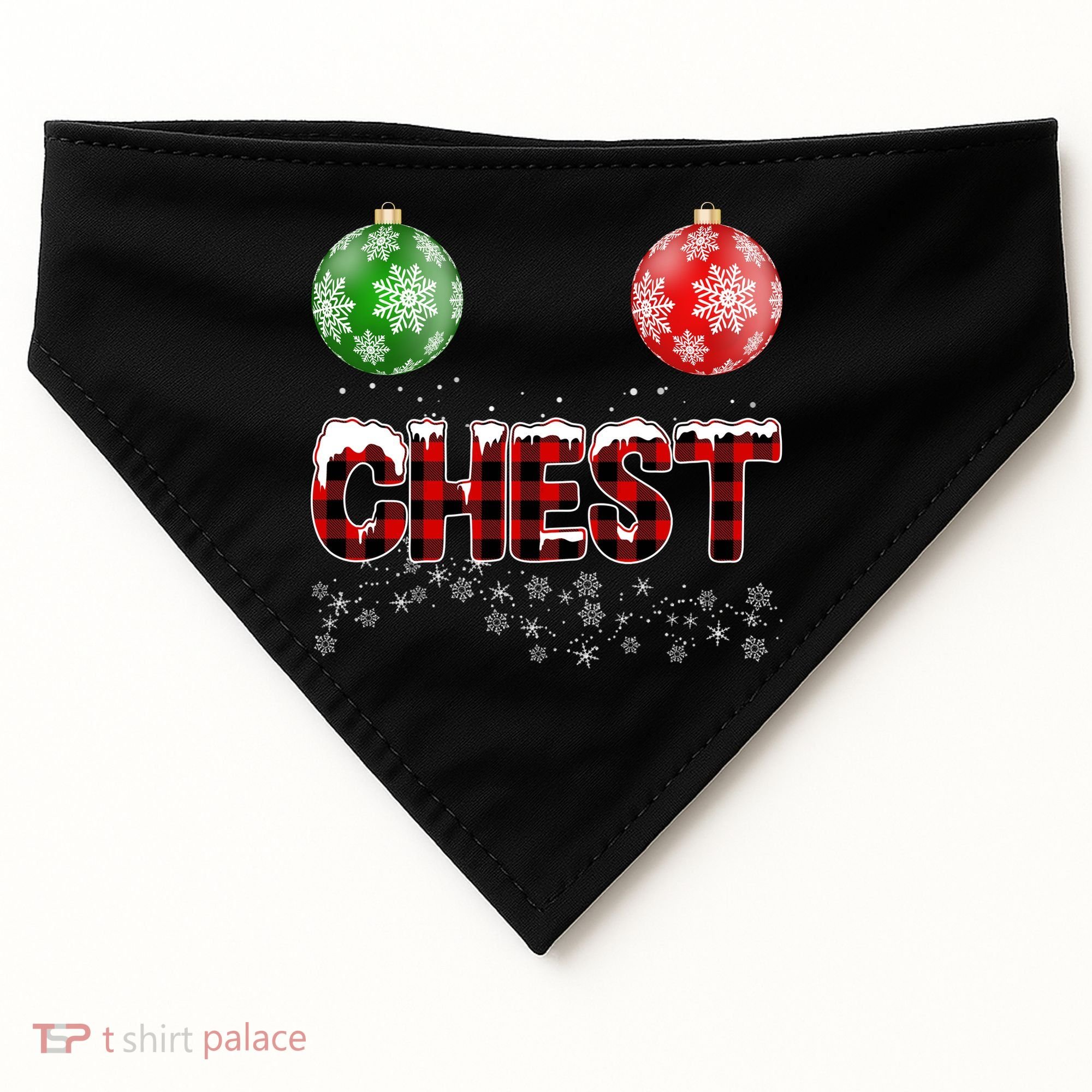 Chest Nuts Christmas Matching Couple Chestnuts USA-Made Doggie Bandana