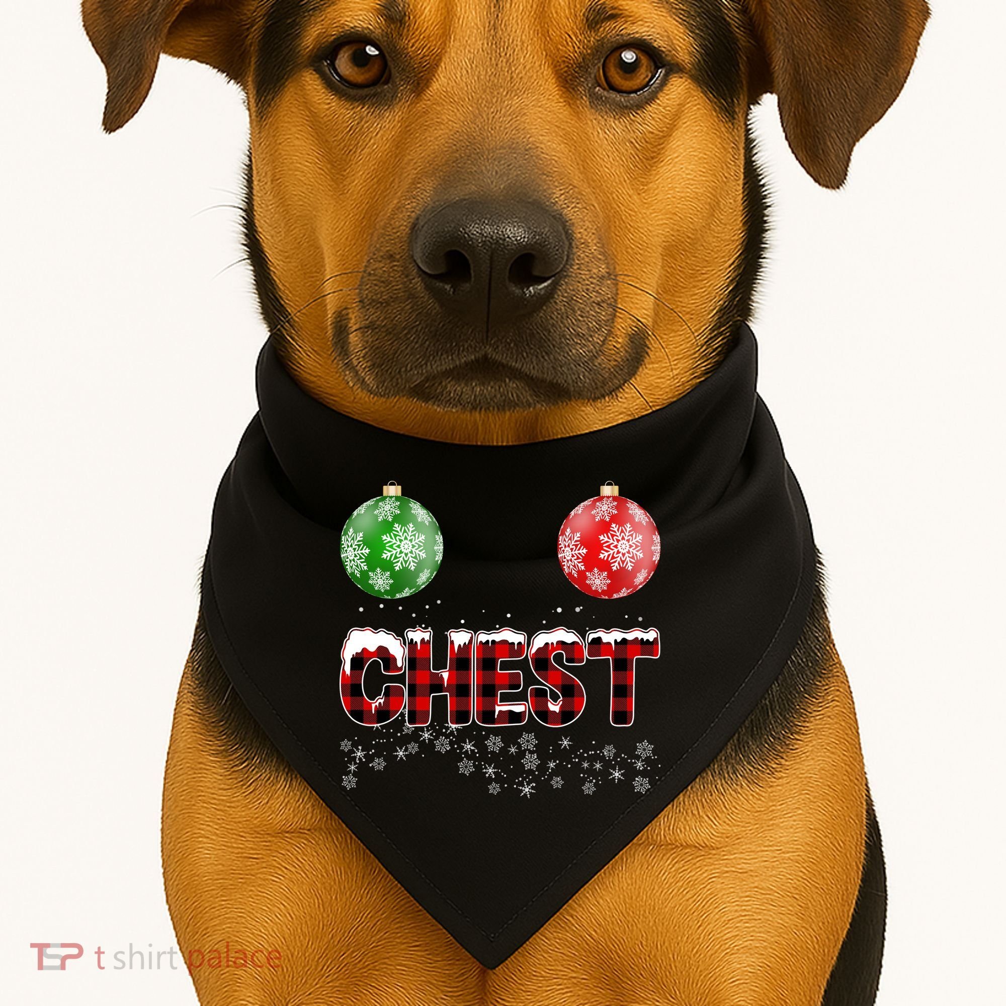Chest Nuts Christmas Matching Couple Chestnuts USA-Made Doggie Bandana