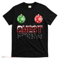 Chest Nuts Christmas Matching Couple Chestnuts T-Shirt thumb 0