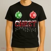 Chest Nuts Christmas Matching Couple Chestnuts T-Shirt thumb 3
