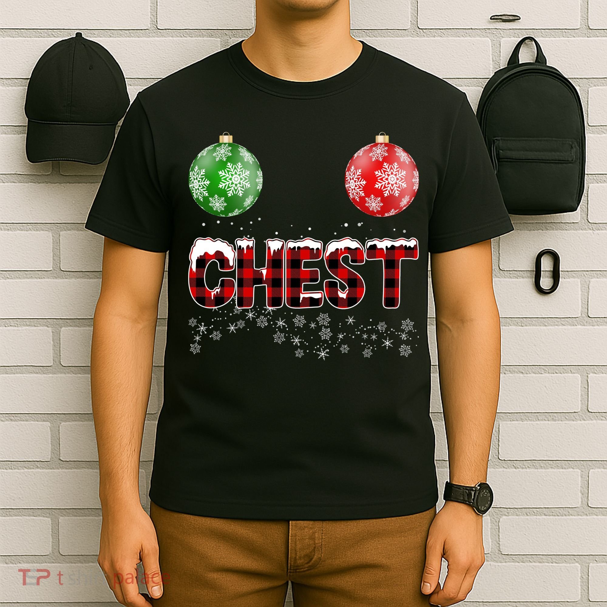 Chest Nuts Christmas Matching Couple Chestnuts T-Shirt