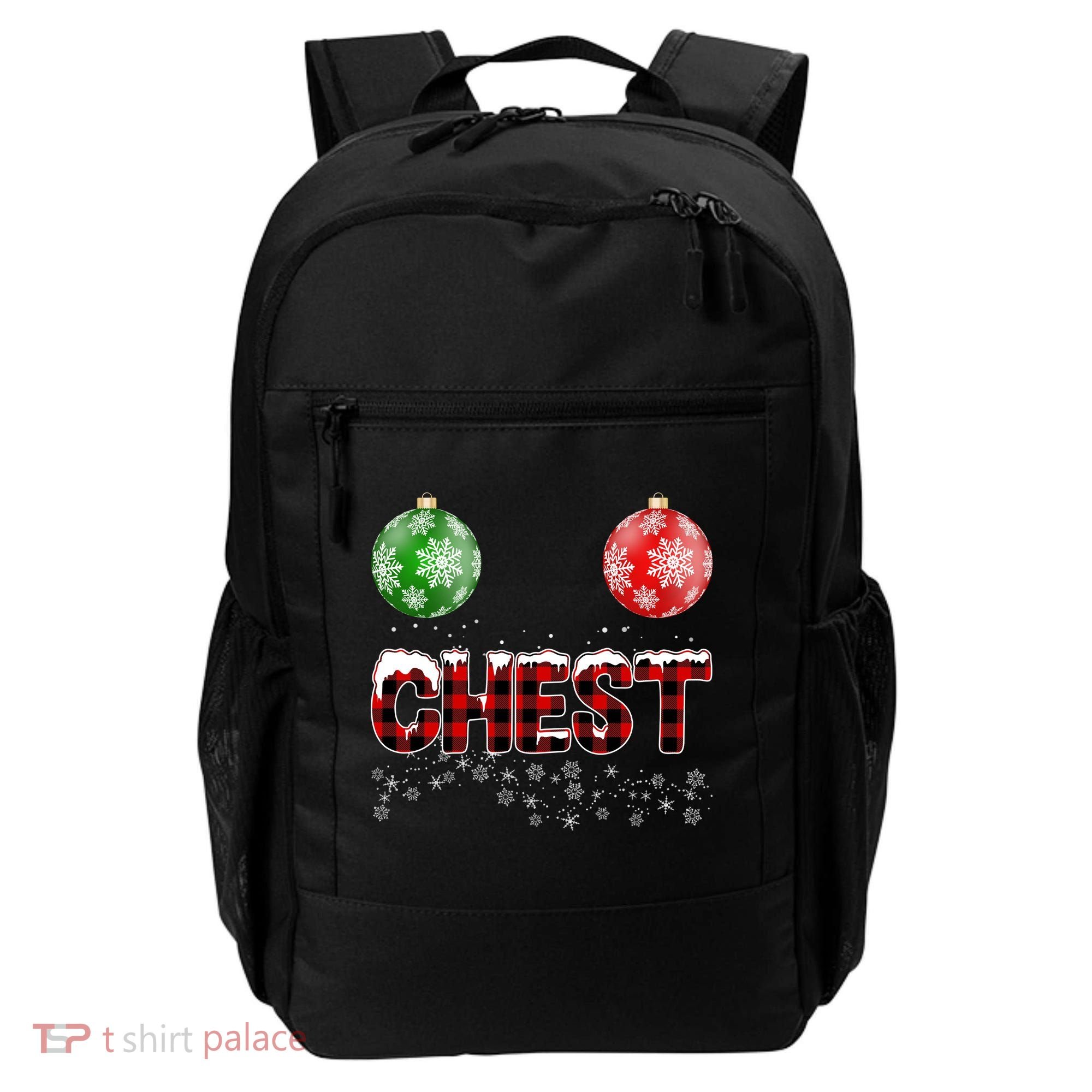 Chest Nuts Christmas Matching Couple Chestnuts Backpack