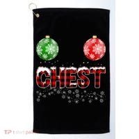 Chest Nuts Christmas Matching Couple Chestnuts Golf Towel thumb 0