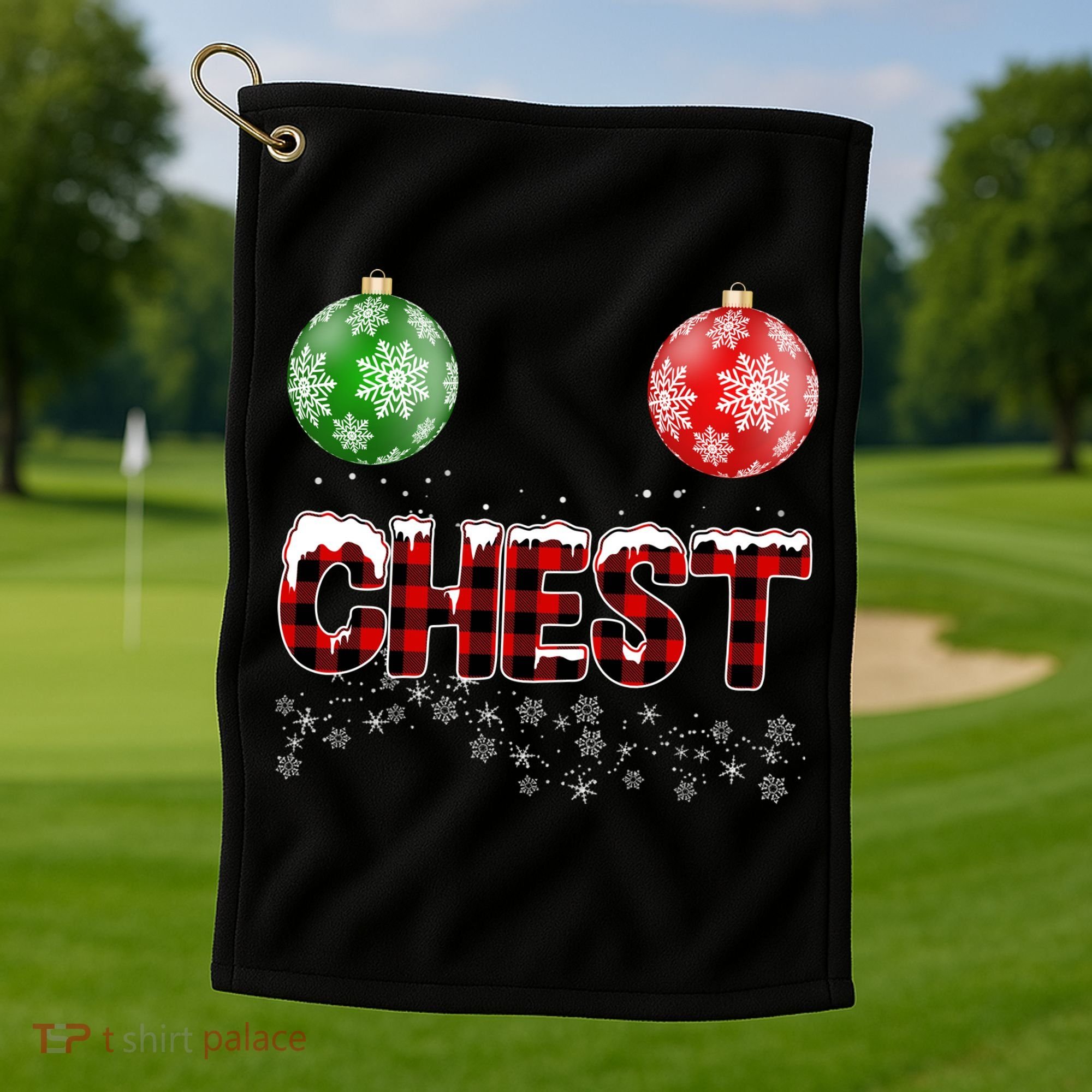 Chest Nuts Christmas Matching Couple Chestnuts Golf Towel