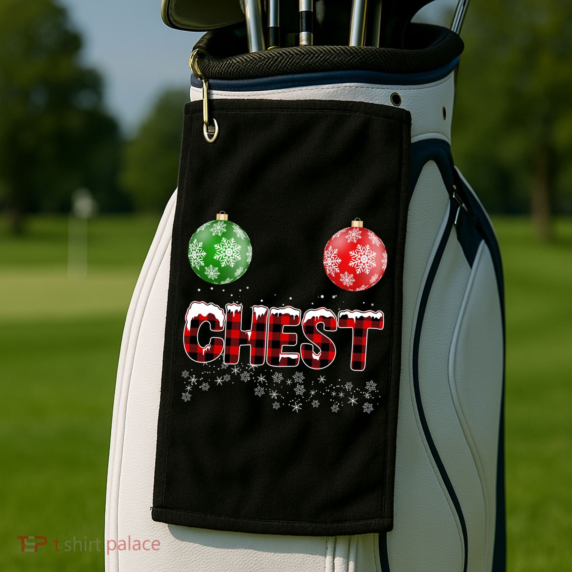 Chest Nuts Christmas Matching Couple Chestnuts Golf Towel
