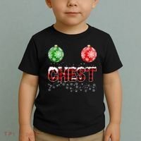 Chest Nuts Christmas Matching Couple Chestnuts Toddler T-Shirt thumb 2