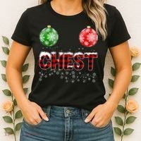 Chest Nuts Christmas Matching Couple Chestnuts Women's T-Shirt thumb 2