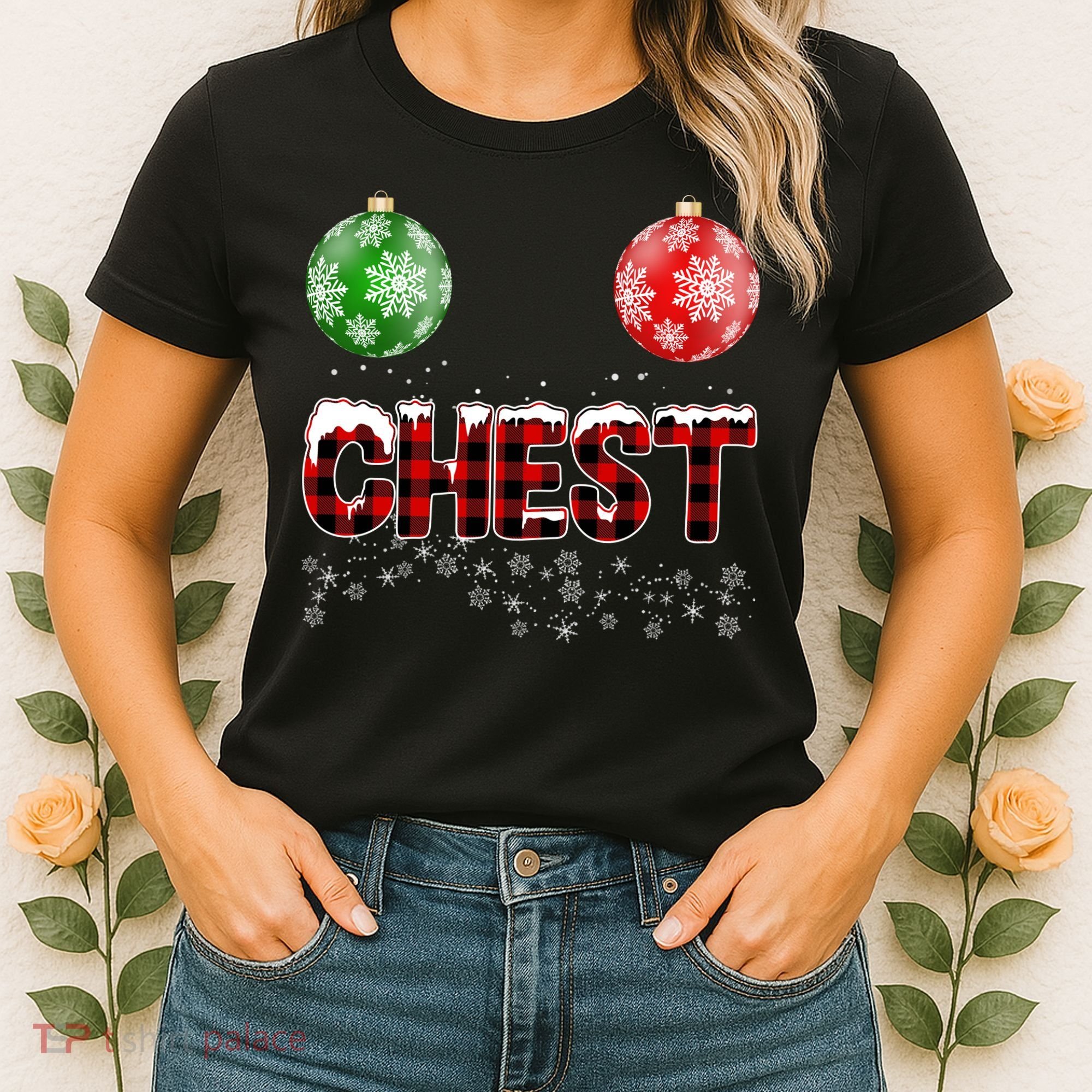 Chest Nuts Christmas Matching Couple Chestnuts Women's T-Shirt