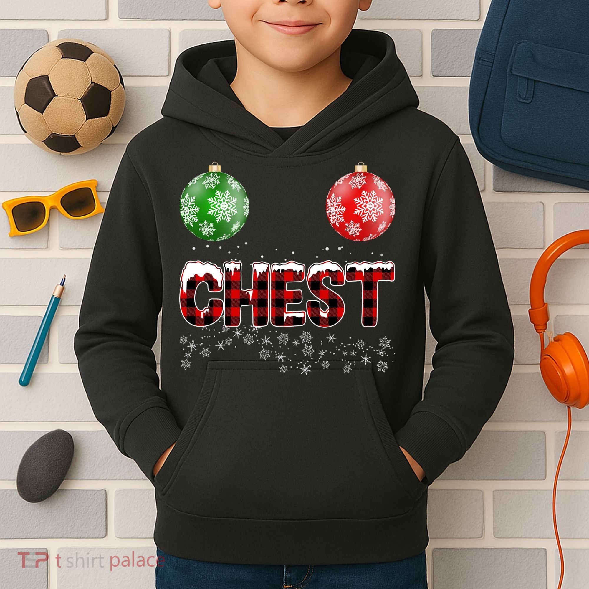 Chest Nuts Christmas Matching Couple Chestnuts Kids Hoodie
