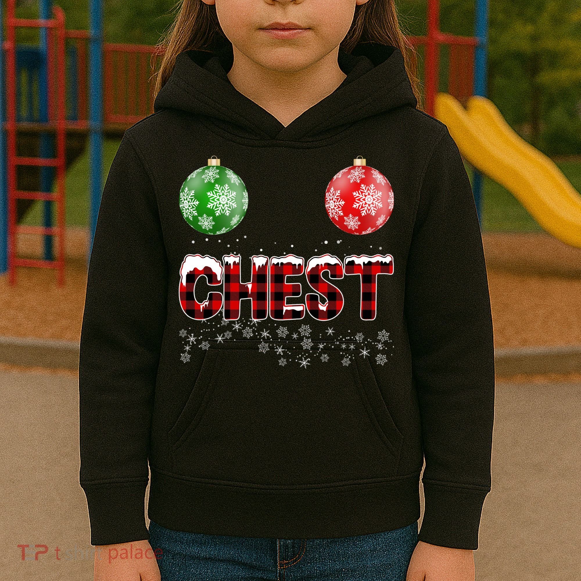 Chest Nuts Christmas Matching Couple Chestnuts Kids Hoodie