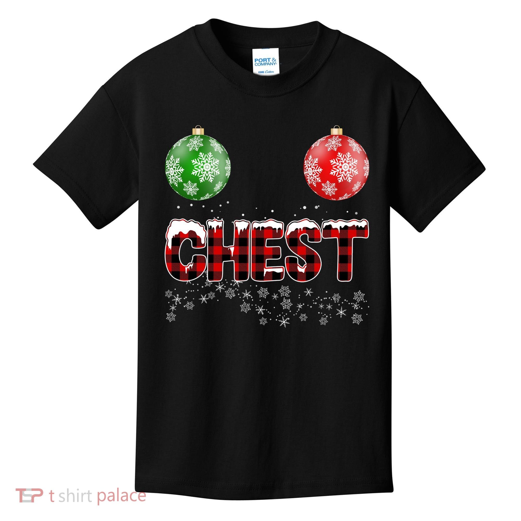 Chest Nuts Christmas Matching Couple Chestnuts Kids T-Shirt