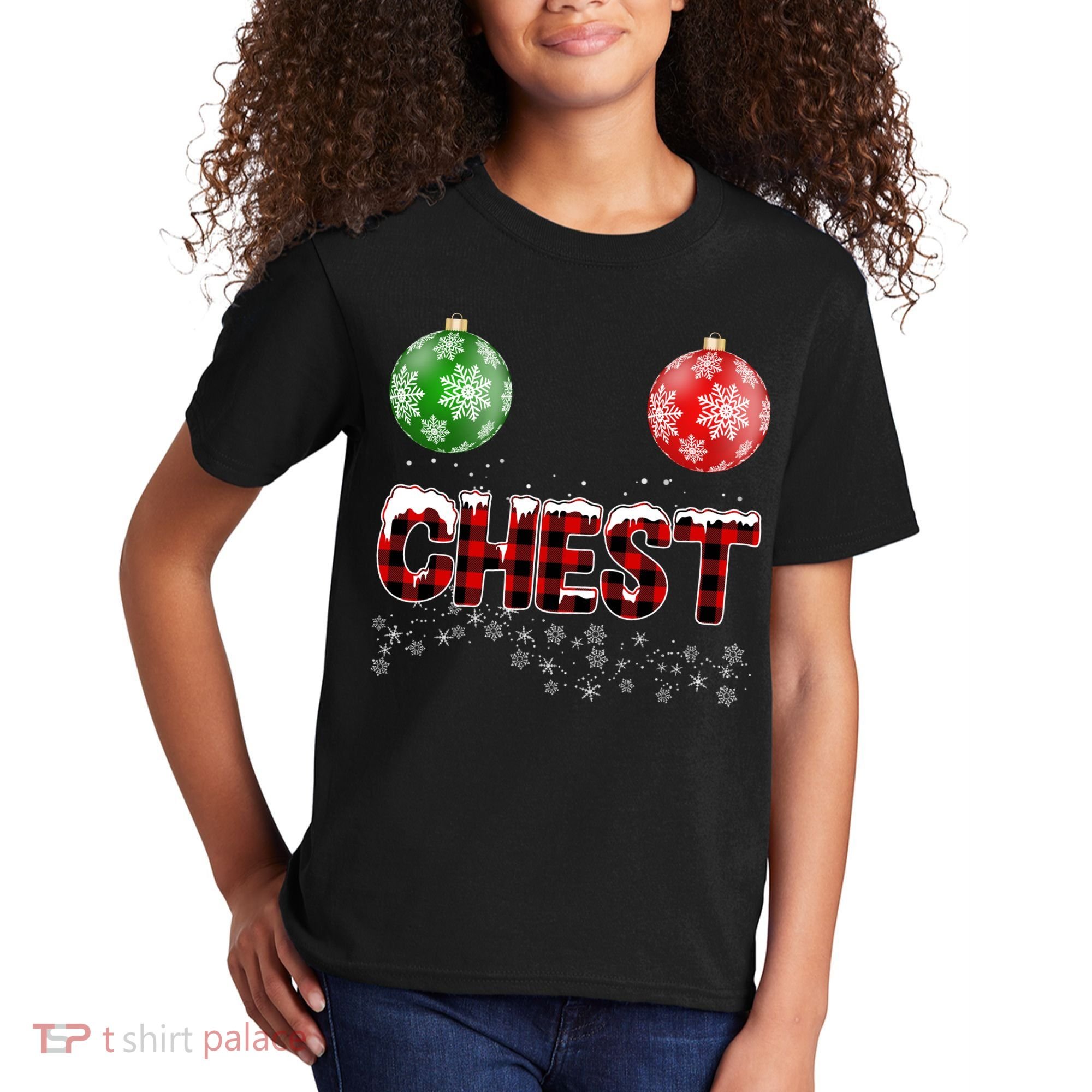 Chest Nuts Christmas Matching Couple Chestnuts Kids T-Shirt