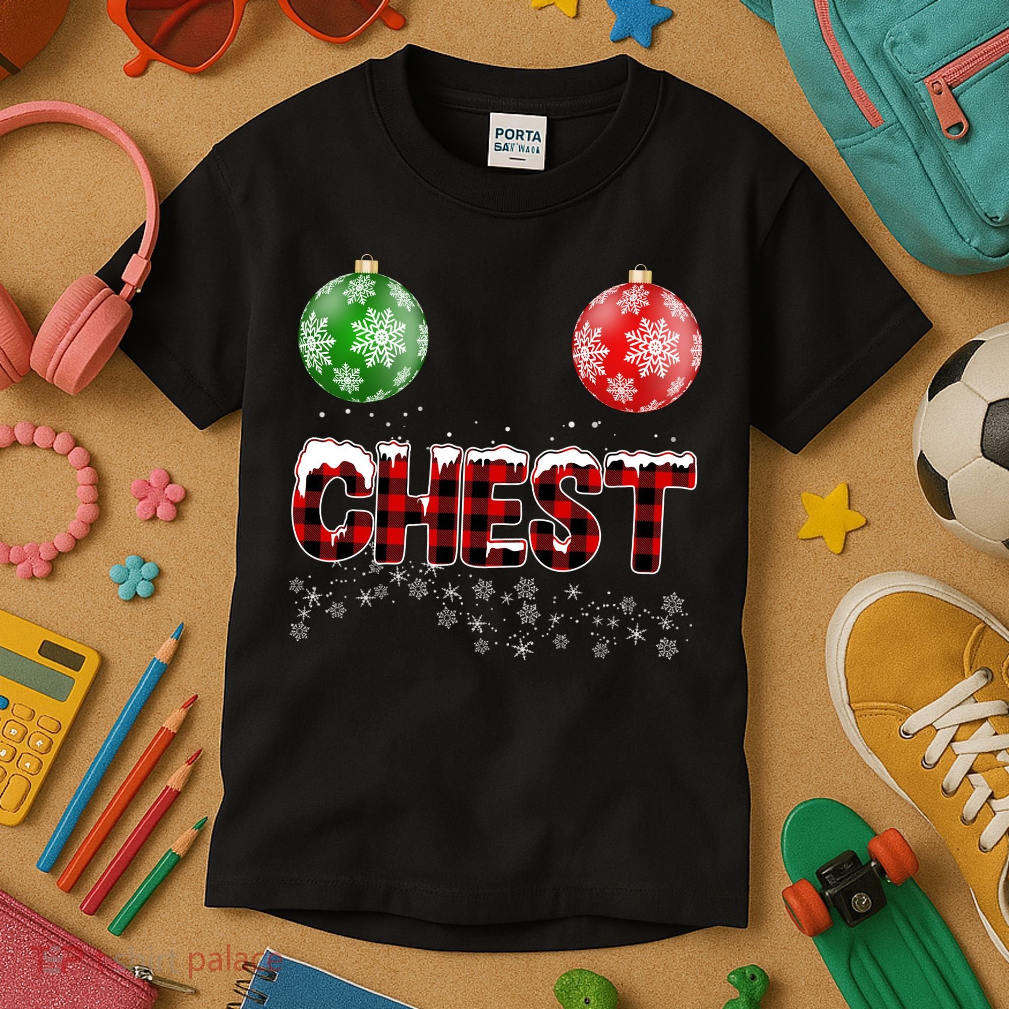 Chest Nuts Christmas Matching Couple Chestnuts Kids T-Shirt