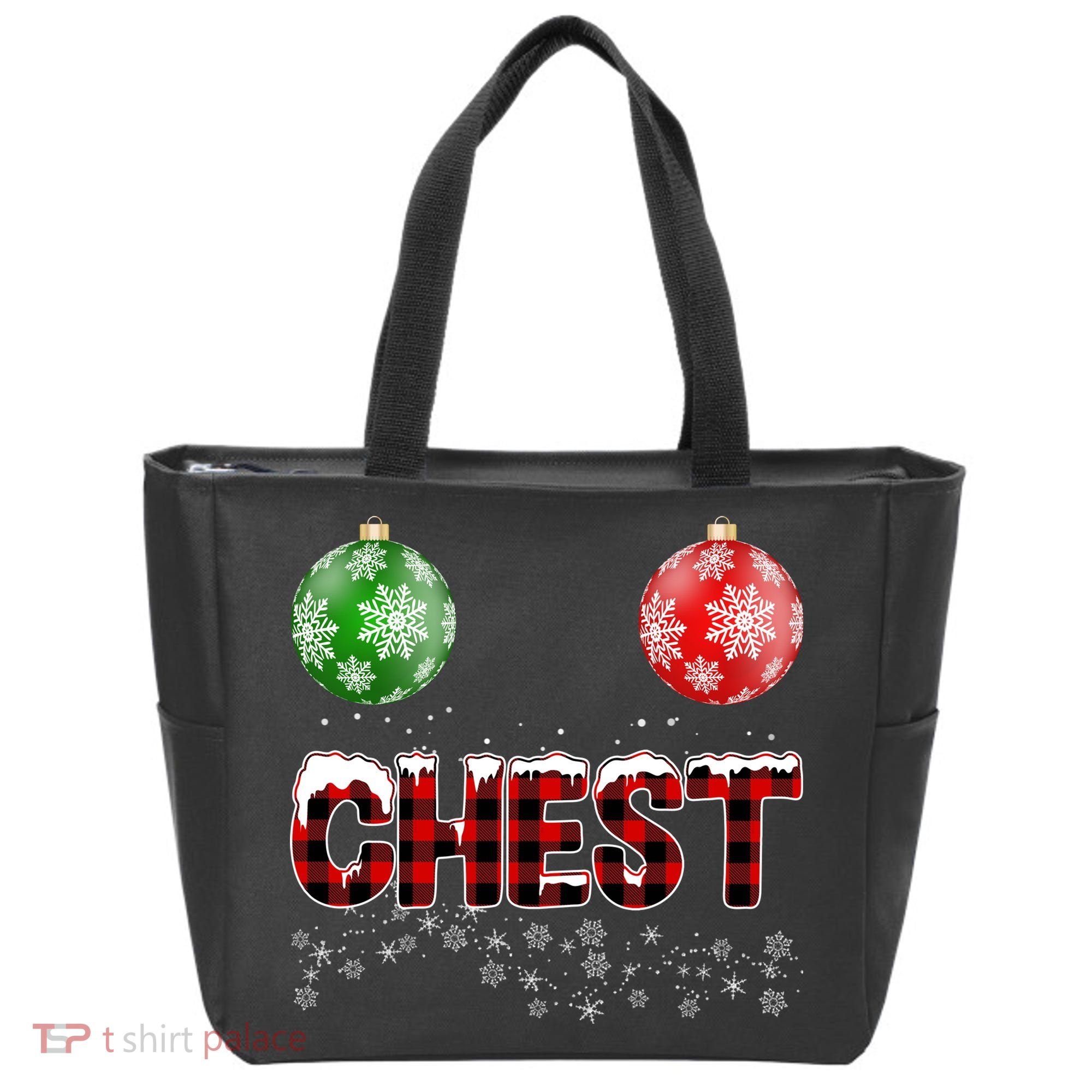 Chest Nuts Christmas Matching Couple Chestnuts Tote Bag