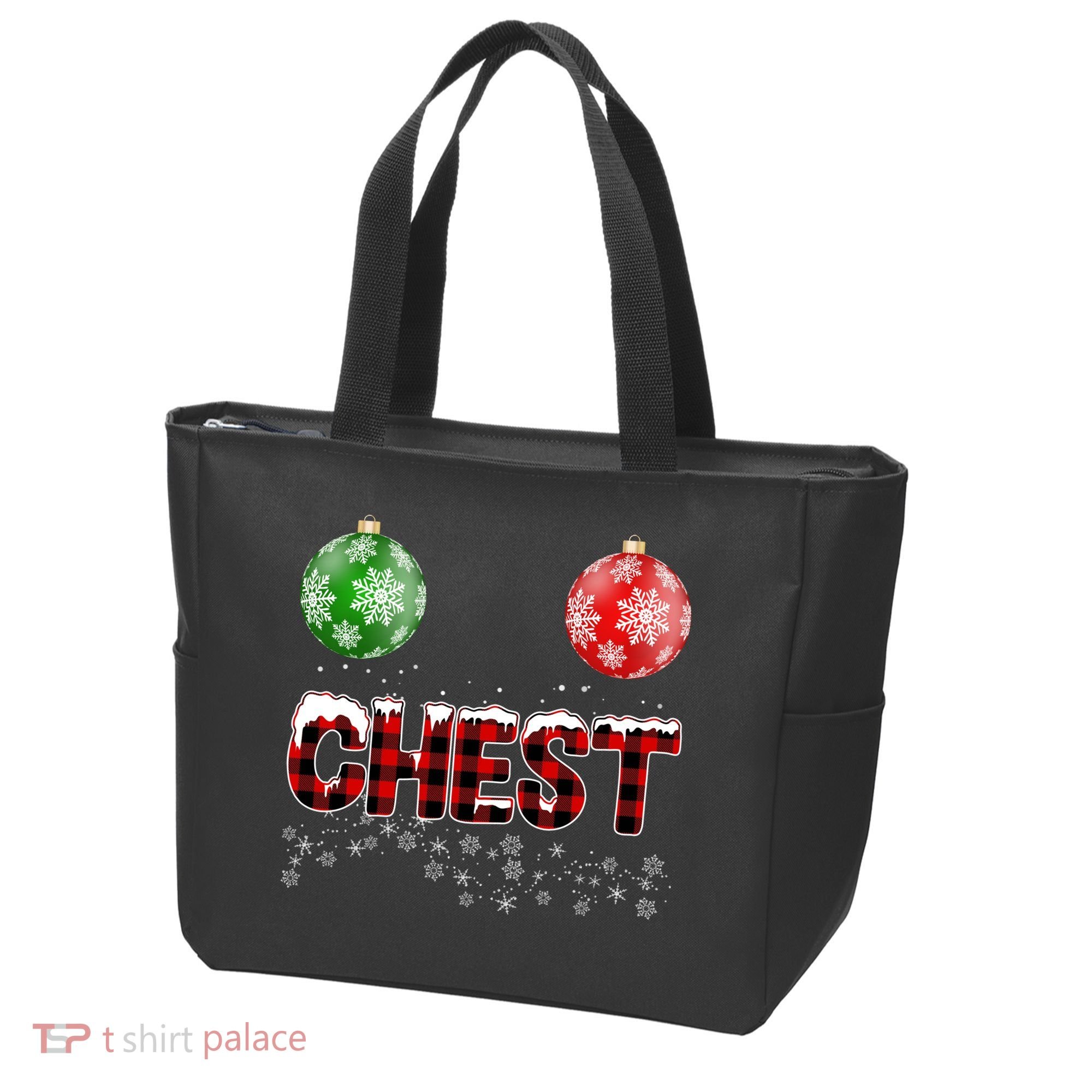 Chest Nuts Christmas Matching Couple Chestnuts Tote Bag