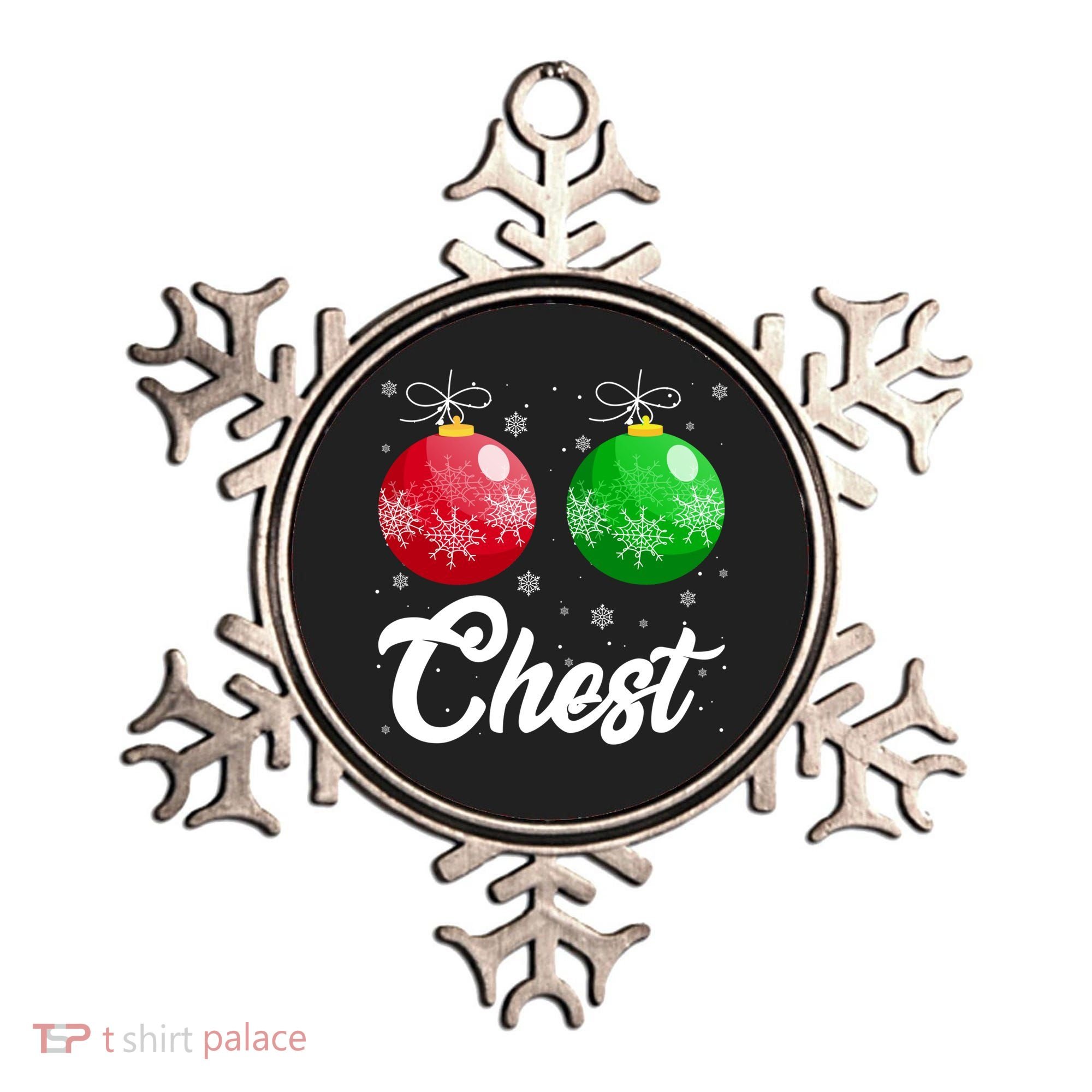 Chest Nuts Christmas Matching Couple Chestnuts Xmas Pajamas Meaningful Gift Ornament